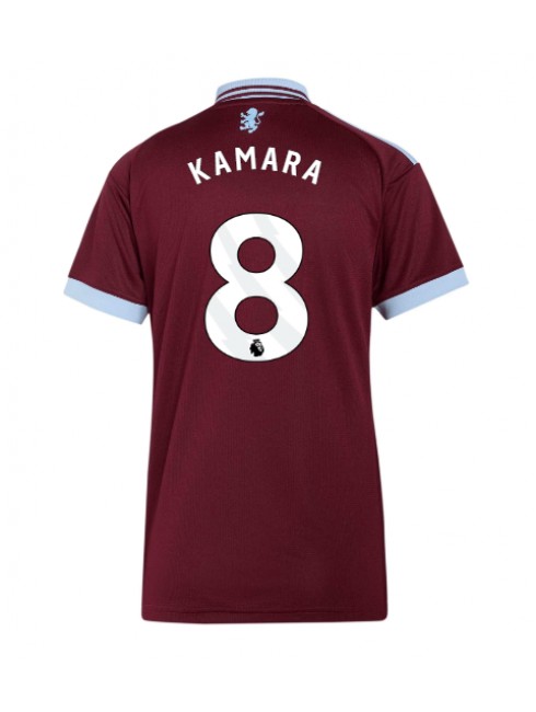 Ženski Nogometna dresi replika Aston Villa Boubacar Kamara #8 Domači 2026-27 Kratek rokav Ženski Nogometna dresi replika Aston Villa Boubacar Kamara #8 Domači 2026-27 Kratek rokav